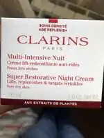 CLARINS - Multi-intensive nuit - Crème lift-redensifiante anti-rides