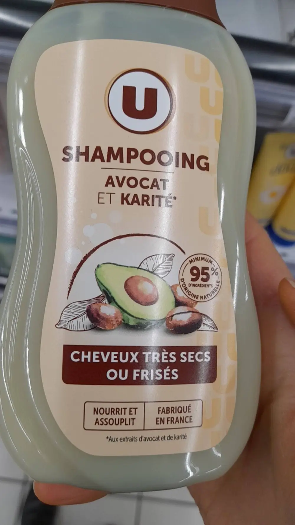 BY U - Cheveux très secs ou frisés - Shampooing avocat et karité