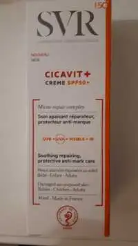 SVR - Cicavit+ - Crème SPF 50+