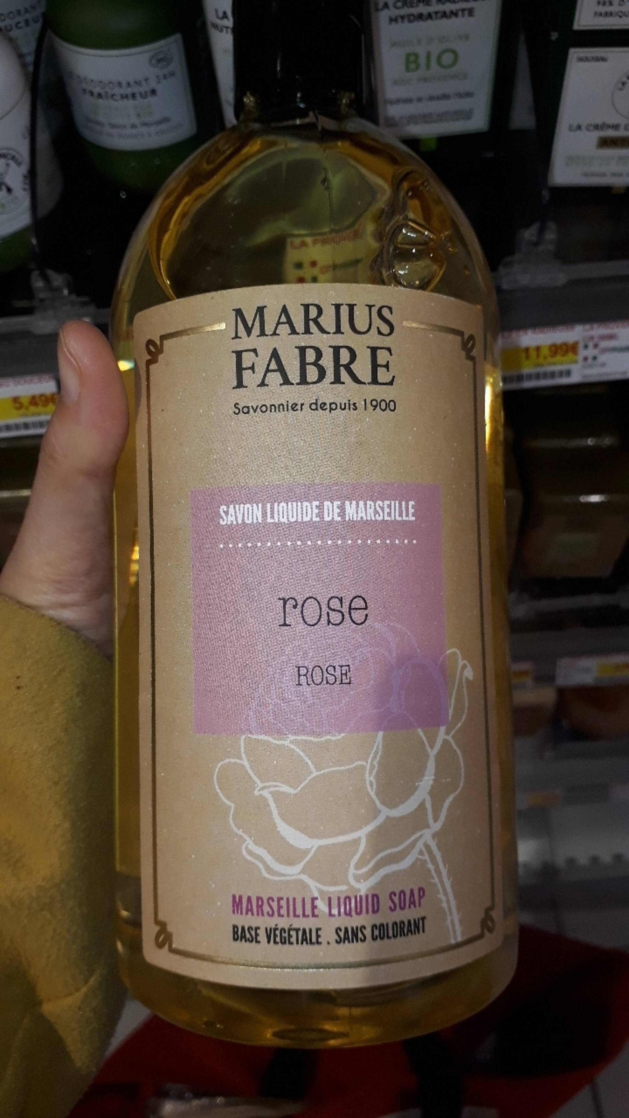 MARIUS FABRE - Rose - Savon liquide de Marseille