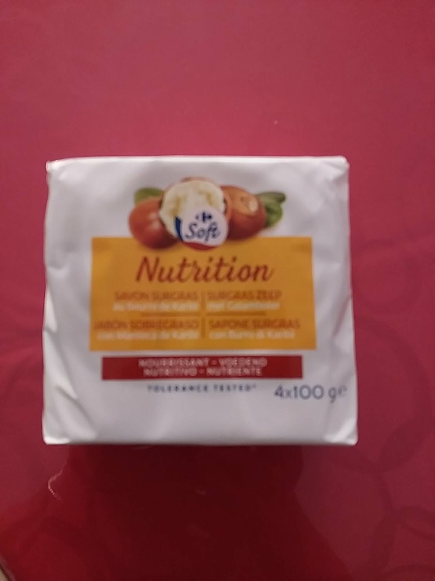 CARREFOUR SOFT - Savon nutrition surgras beurre de karité 