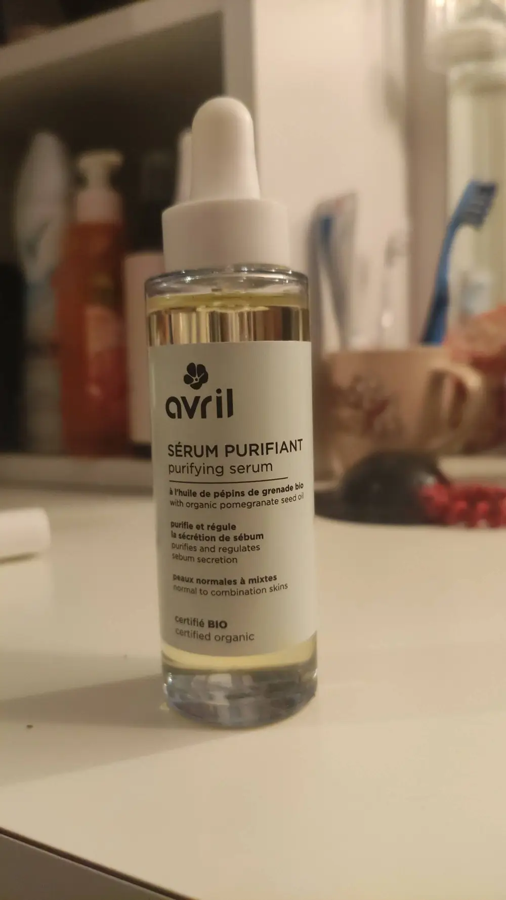 AVRIL - Sérum purifiant à l'huile de pépins de grenade bio