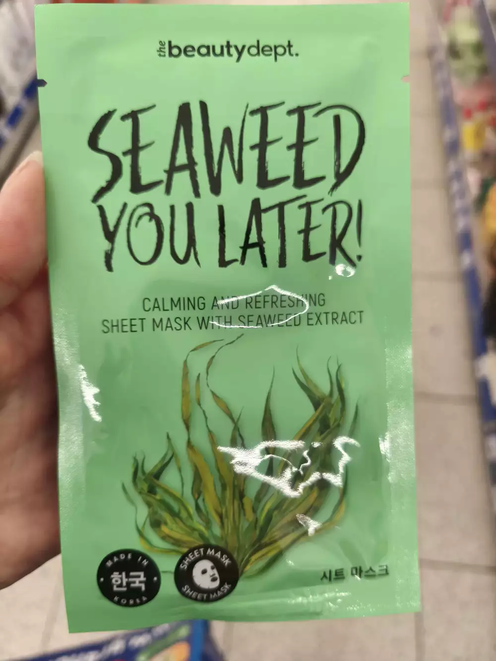 THE BEAUTY DEPT - Seaweed you later - Sheet mask with seaweed extract