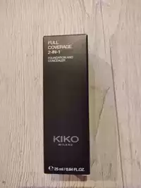 KIKO - Full coverage 2-in1 - Foundation and concealer