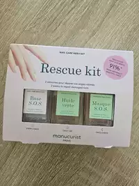 MANUCURIST - Rescue kit - Huile verte base & masque S.O.S