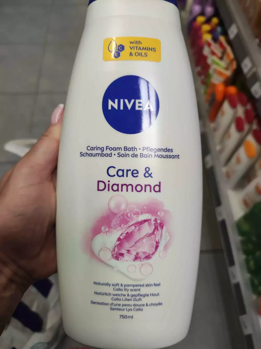 NIVEA - Care & diamond - Soin de bain moussant
