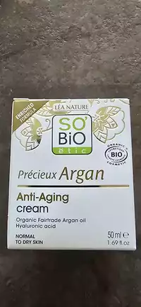 SO'BIO ÉTIC - Précieux argan - Anti-aging cream