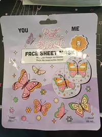 BEST FRIENDS - Masque visage en feuille