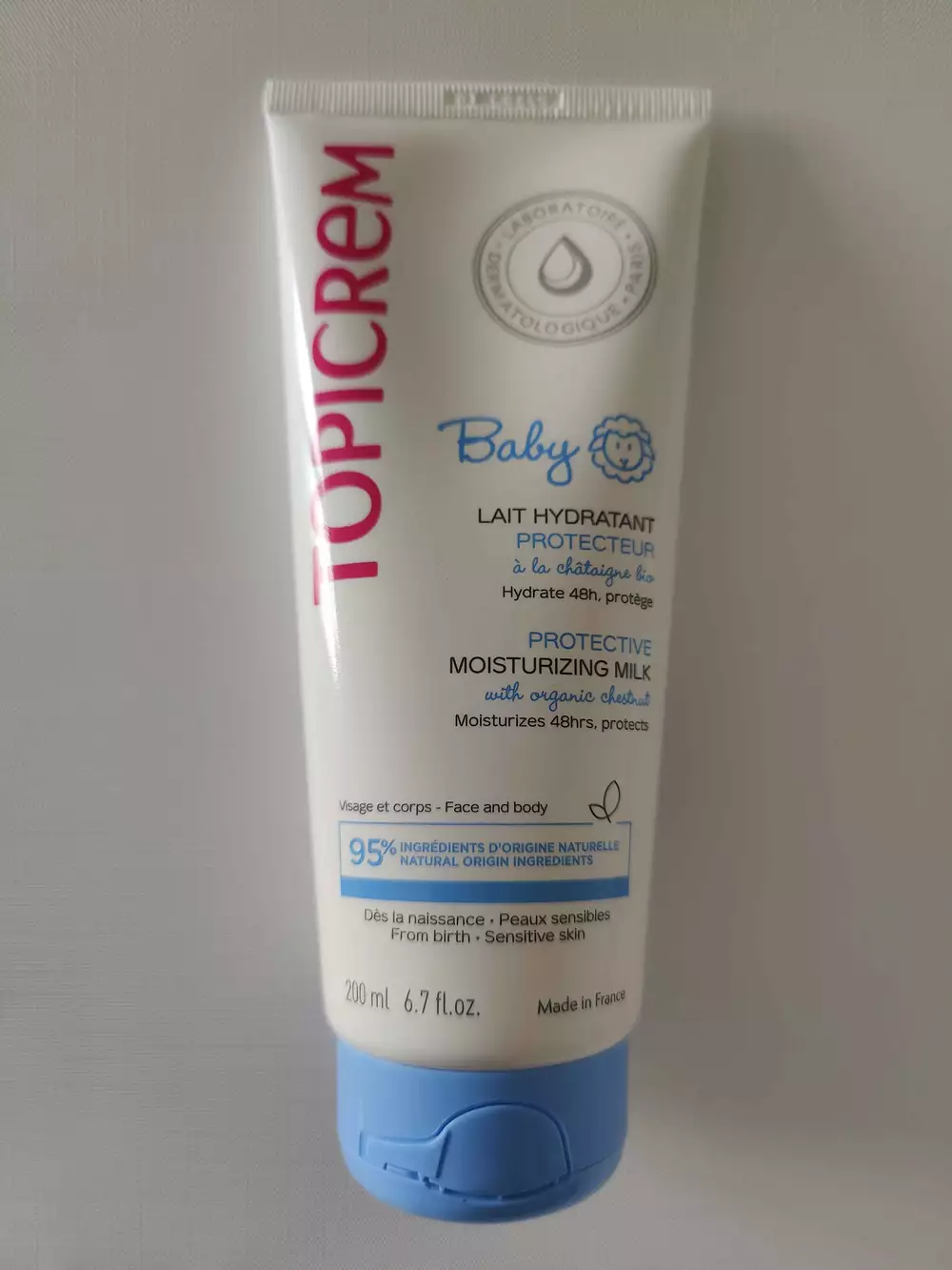 TOPICREM - Baby - Lait hydratant protecteur