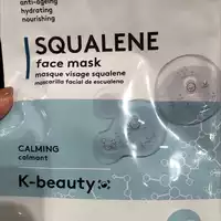K-BEAUTY - Calmant - Masque visage squalene