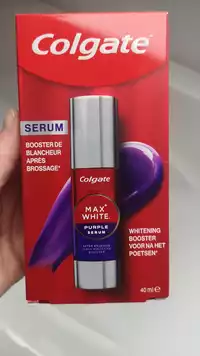 COLGATE - Max white - Serum booster de blancheur après brossage