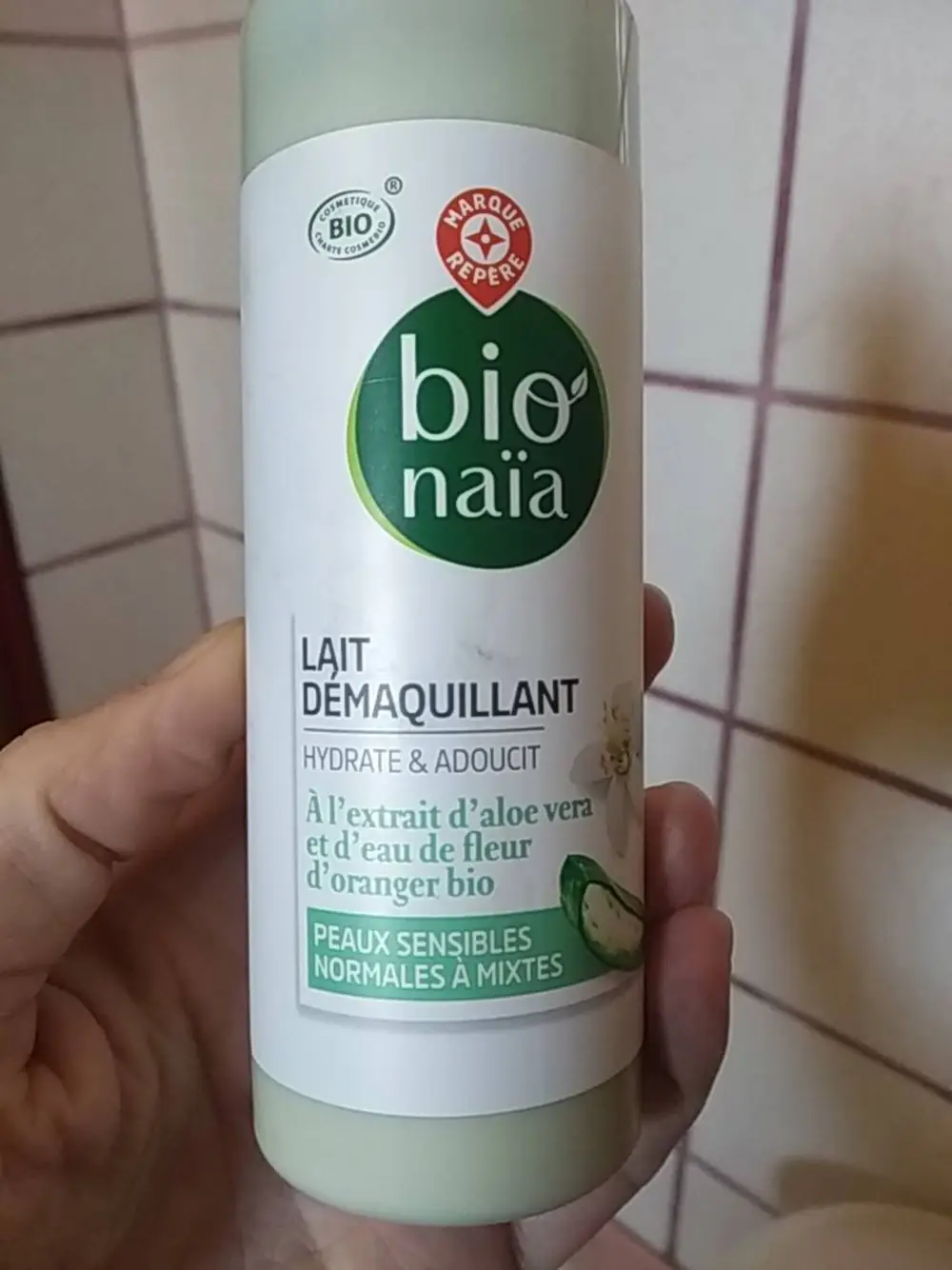 MARQUE REPÈRE - Bio Naïa - Lait démaquillant bio peaux sensibles