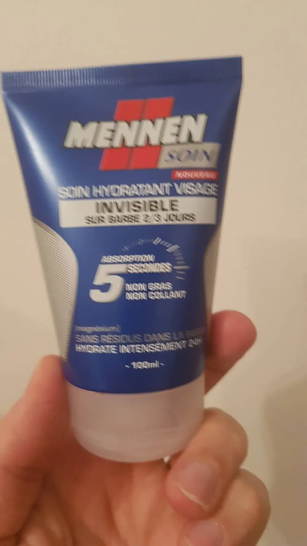 MENNEN - Invisible sur barbe - Soin hydratant visage