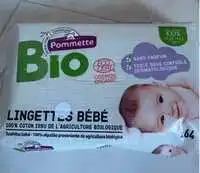 POMMETTE - Lingettes bébé sans parfum