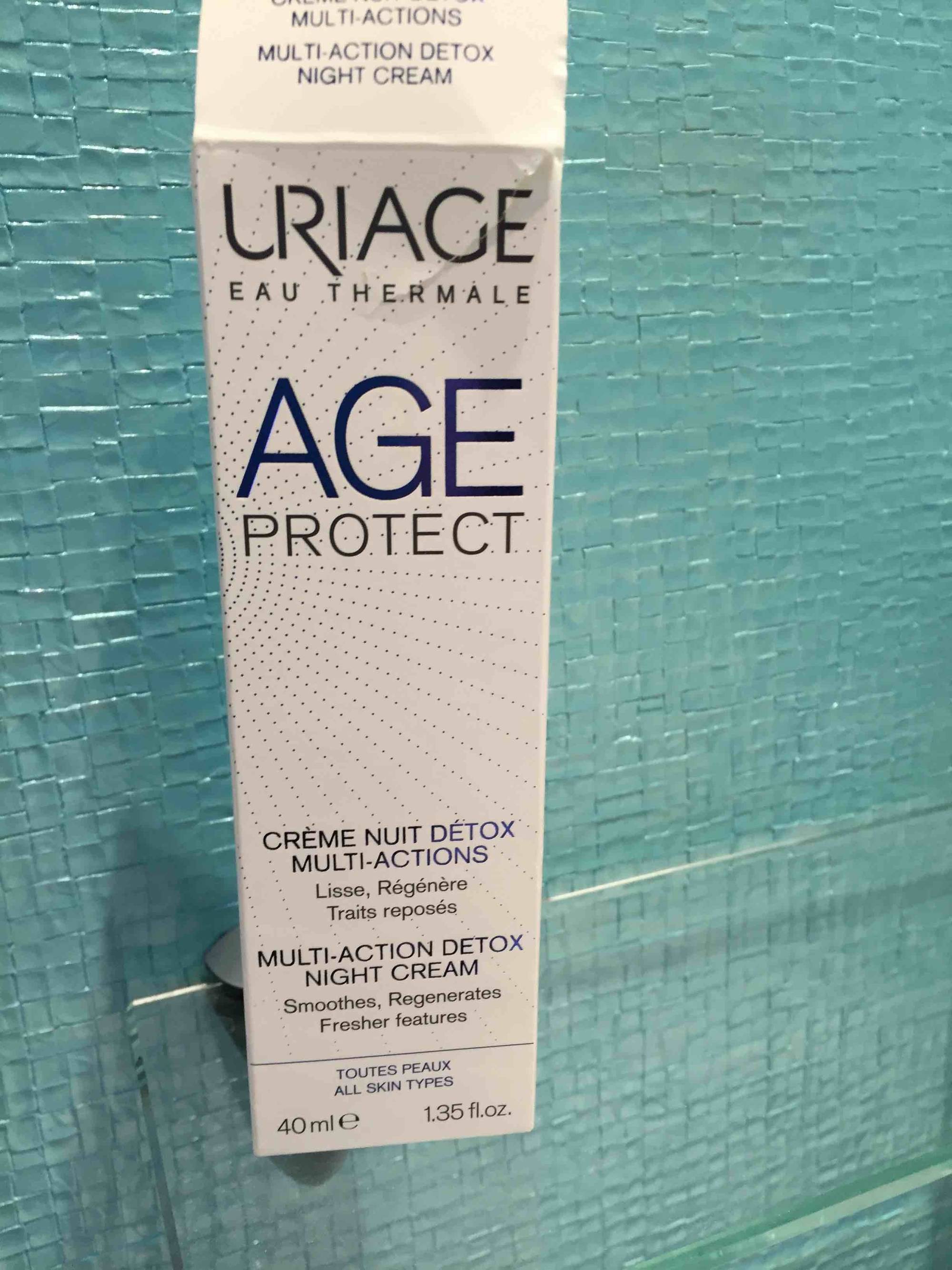 URIAGE - Age protect - Crème nuit détox multi-actions