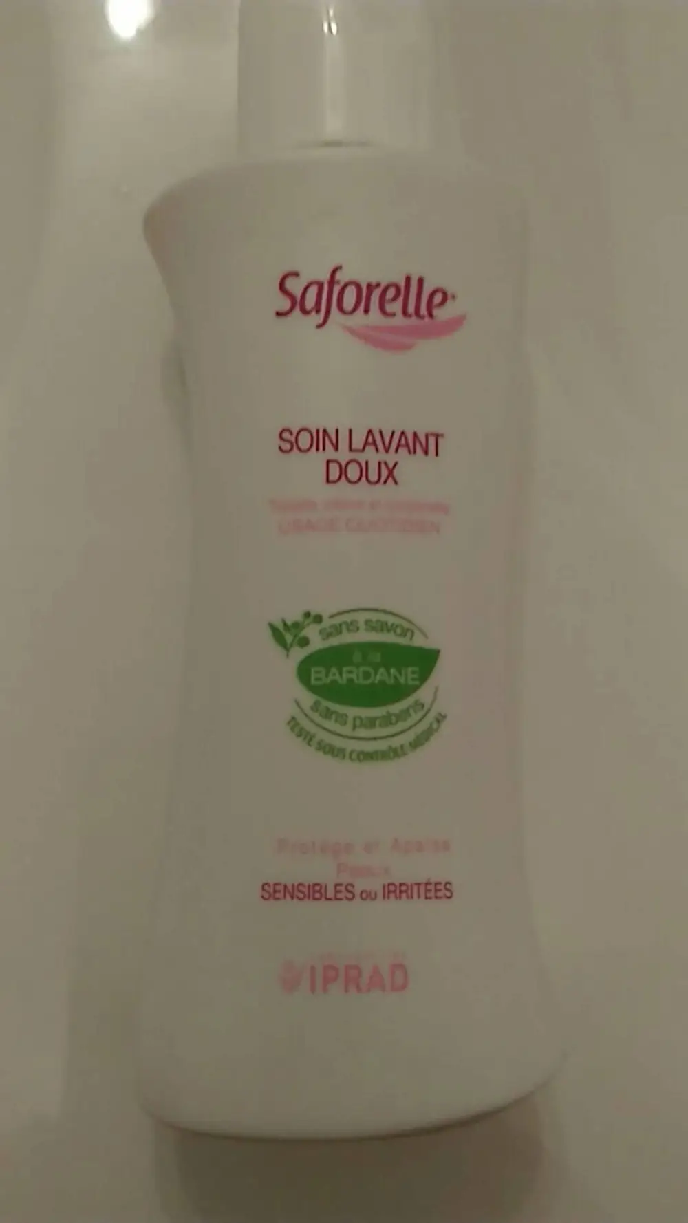 SAFORELLE - Soin lavant doux - Sensibles ou irritées