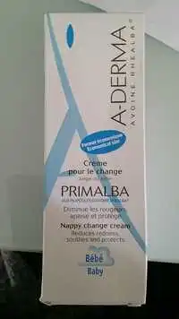 A-DERMA - Primalba - Crème pour le change