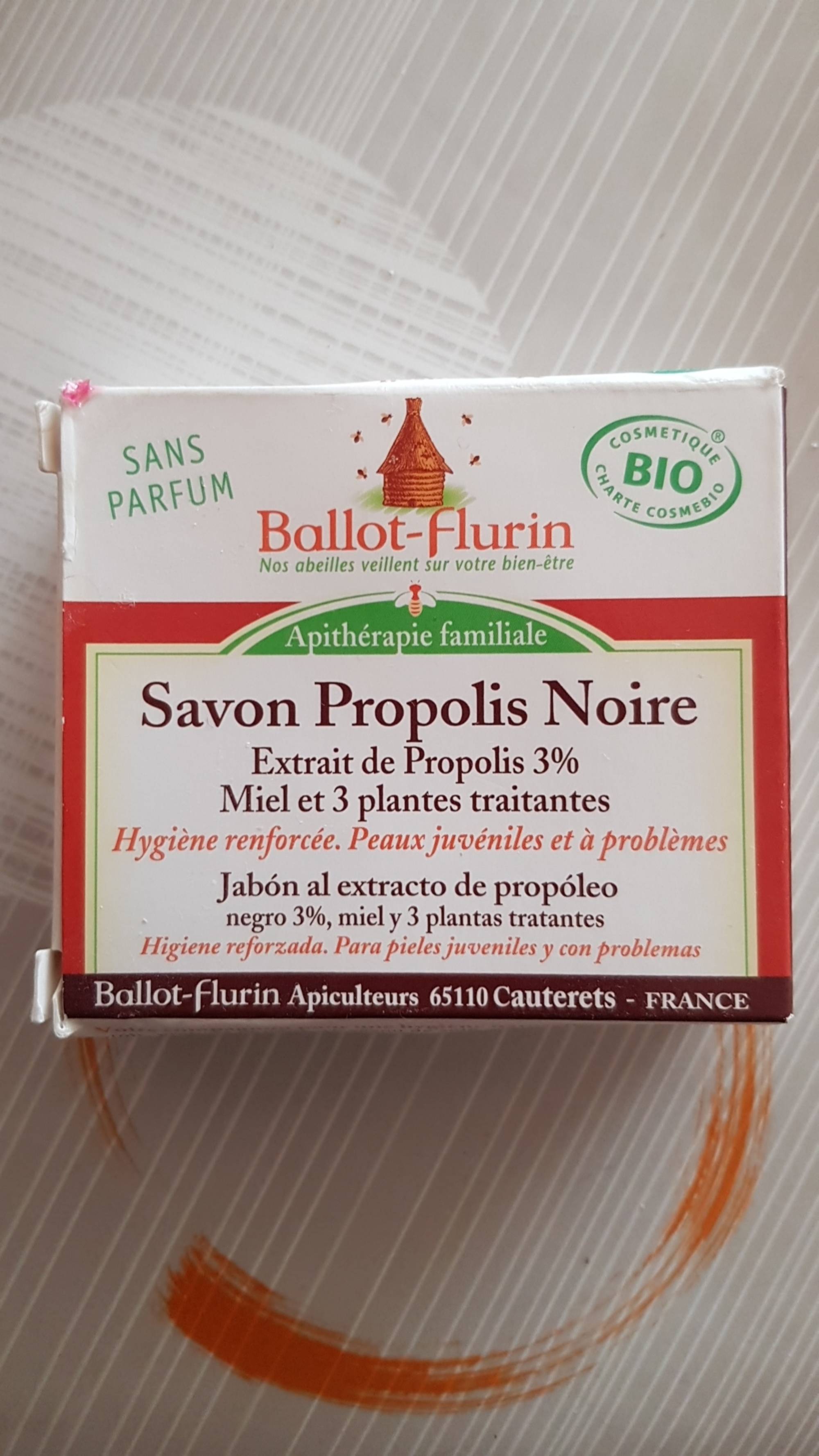 BALLOT-FLURIN - Savon propolis noire