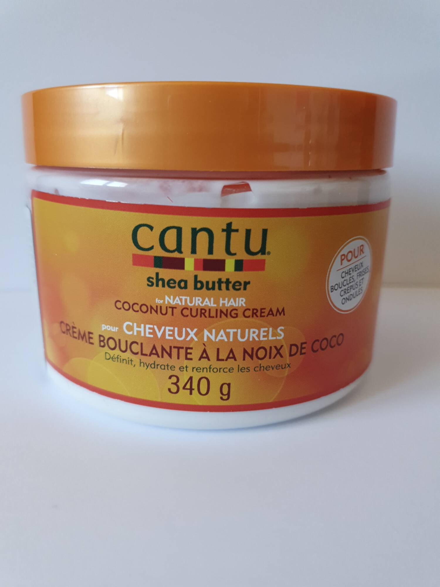 CANTU Crème bouclante à la noix de coco pour cheveux bouclés, frisés,  crépus et ondulés 340g pas cher 