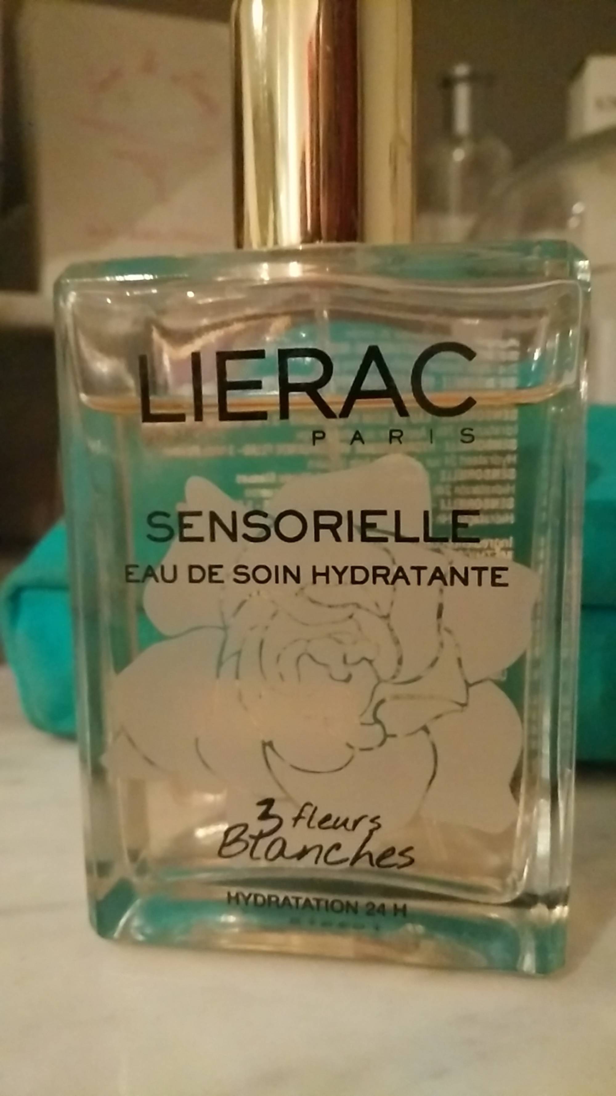 LIÉRAC - Sensorielle  - Eau de soin hydratante 3 fleurs blanches 24h