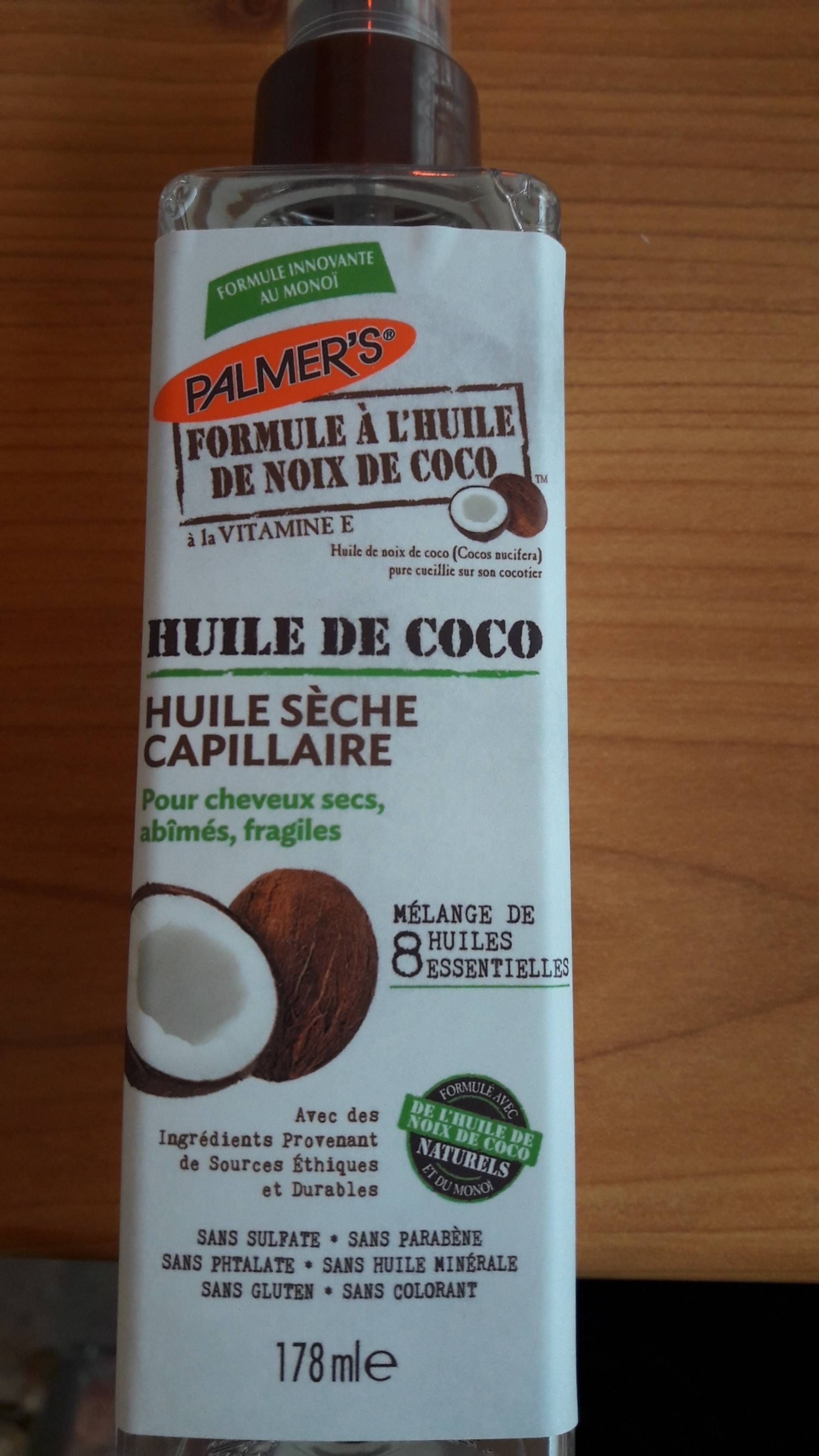 PALMER'S - Huile sèche capillaire noix de coco