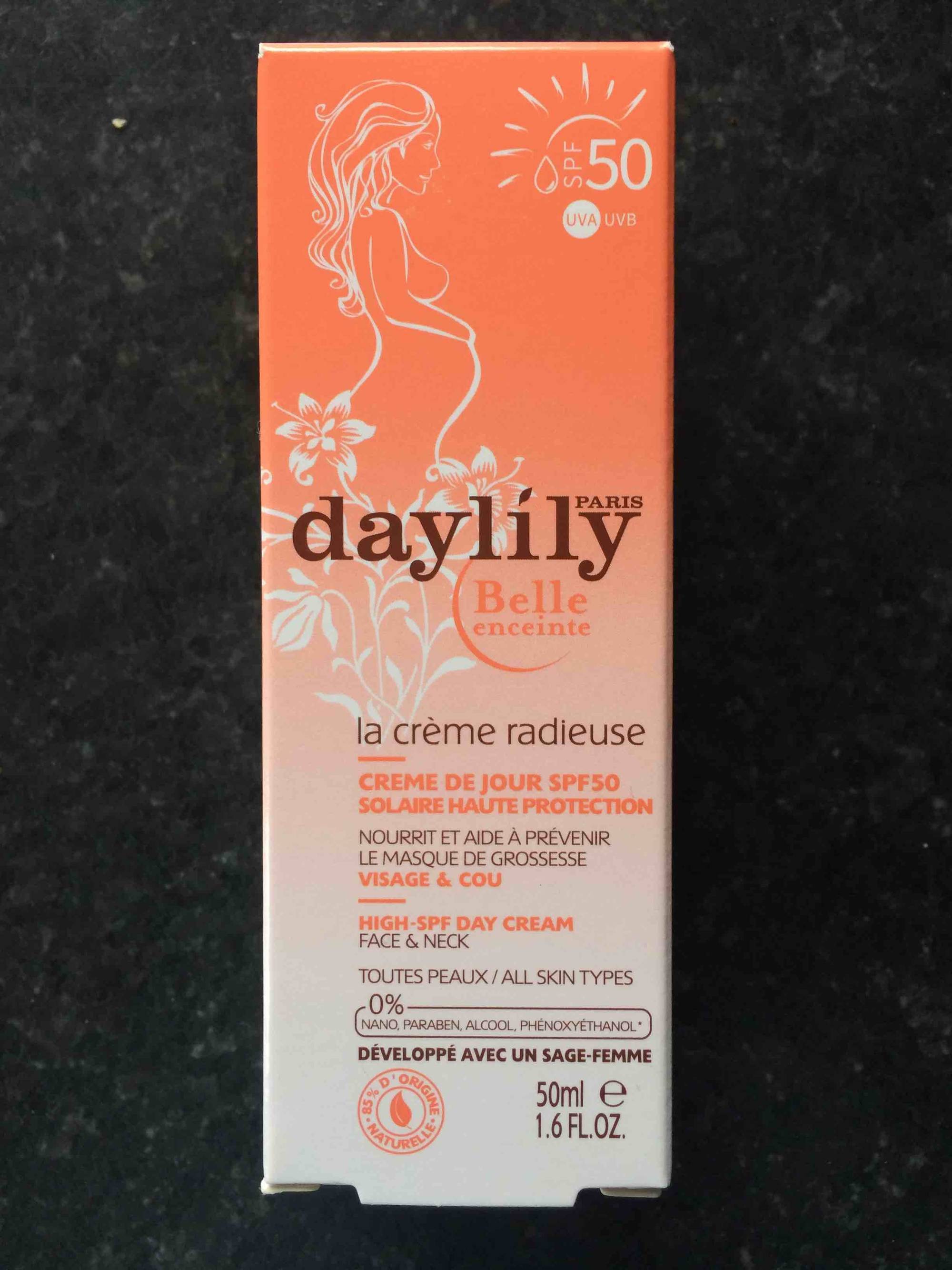 DAYLILY PARIS - La Crème radieuse - Crème de jour SPF 50+