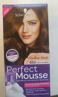 SCHWARZKOPF - Perfect mousse - coloration permanente 650 châtain clair bronze