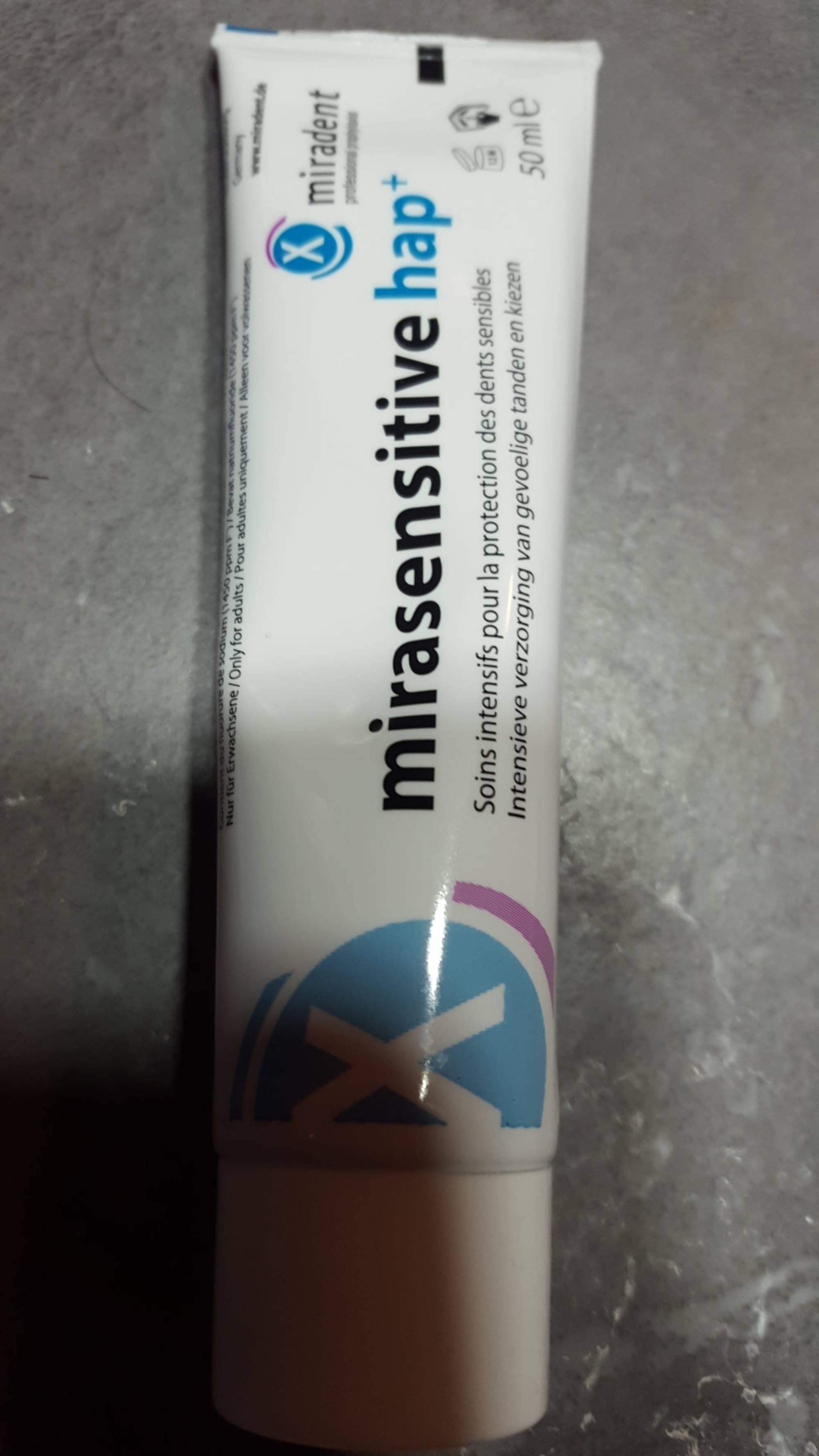 MIRADENT - Mirasensitive hap+ - Soins intensifs pour la protection des dents sensibles