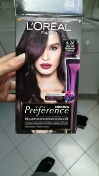 L'ORÉAL - Infinia préférence - Coloration capillaire 4.26 violine profond intense
