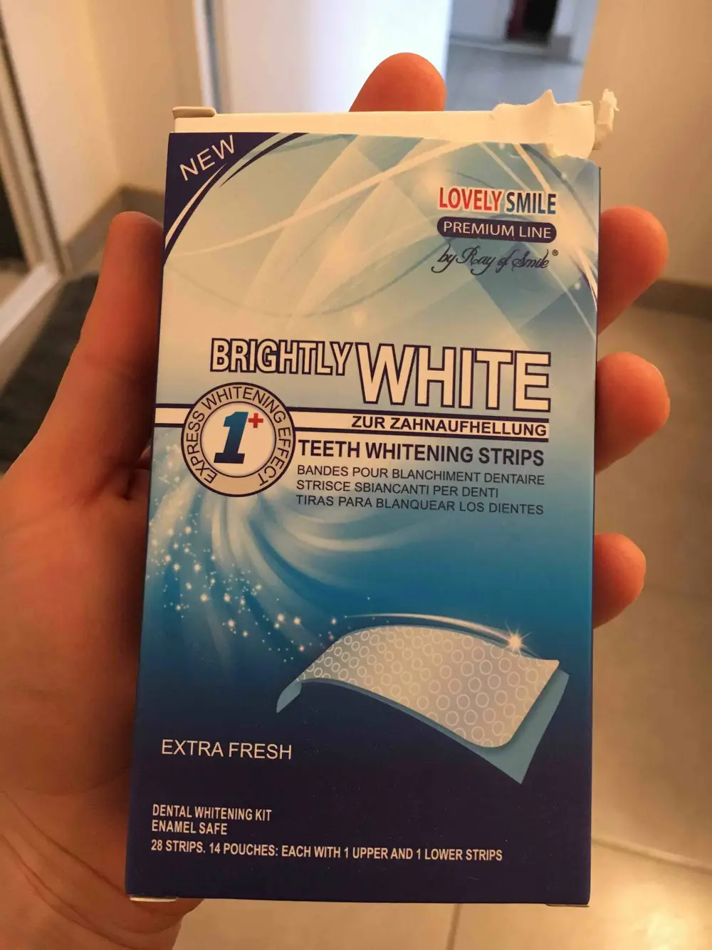 LOVELY SMILE - Brightly white - Teeth whitening strips extra fresh