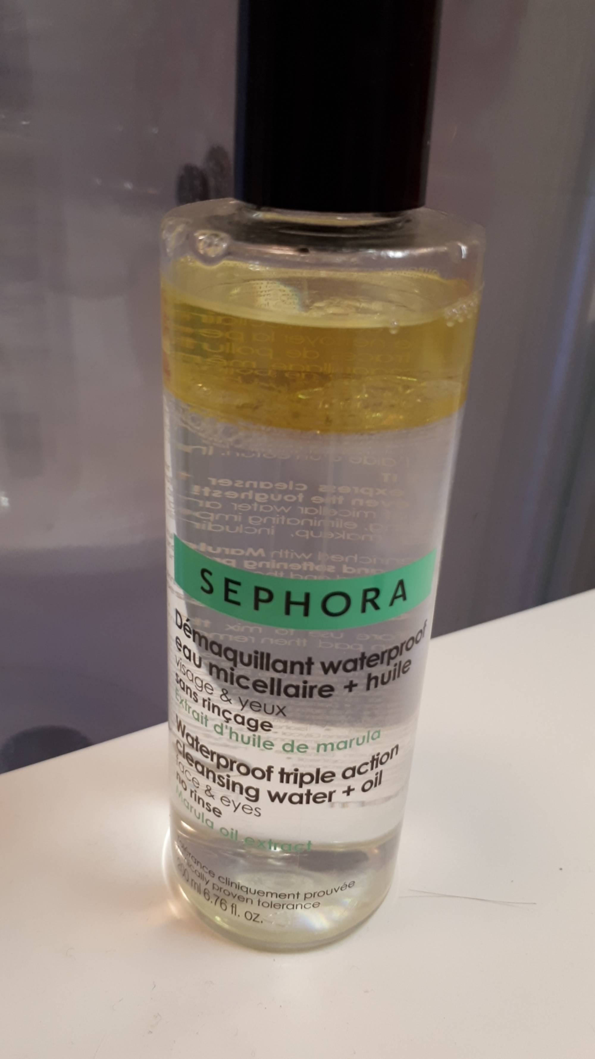 SEPHORA - Démaquillant waterproof - Eau micellaire + huile