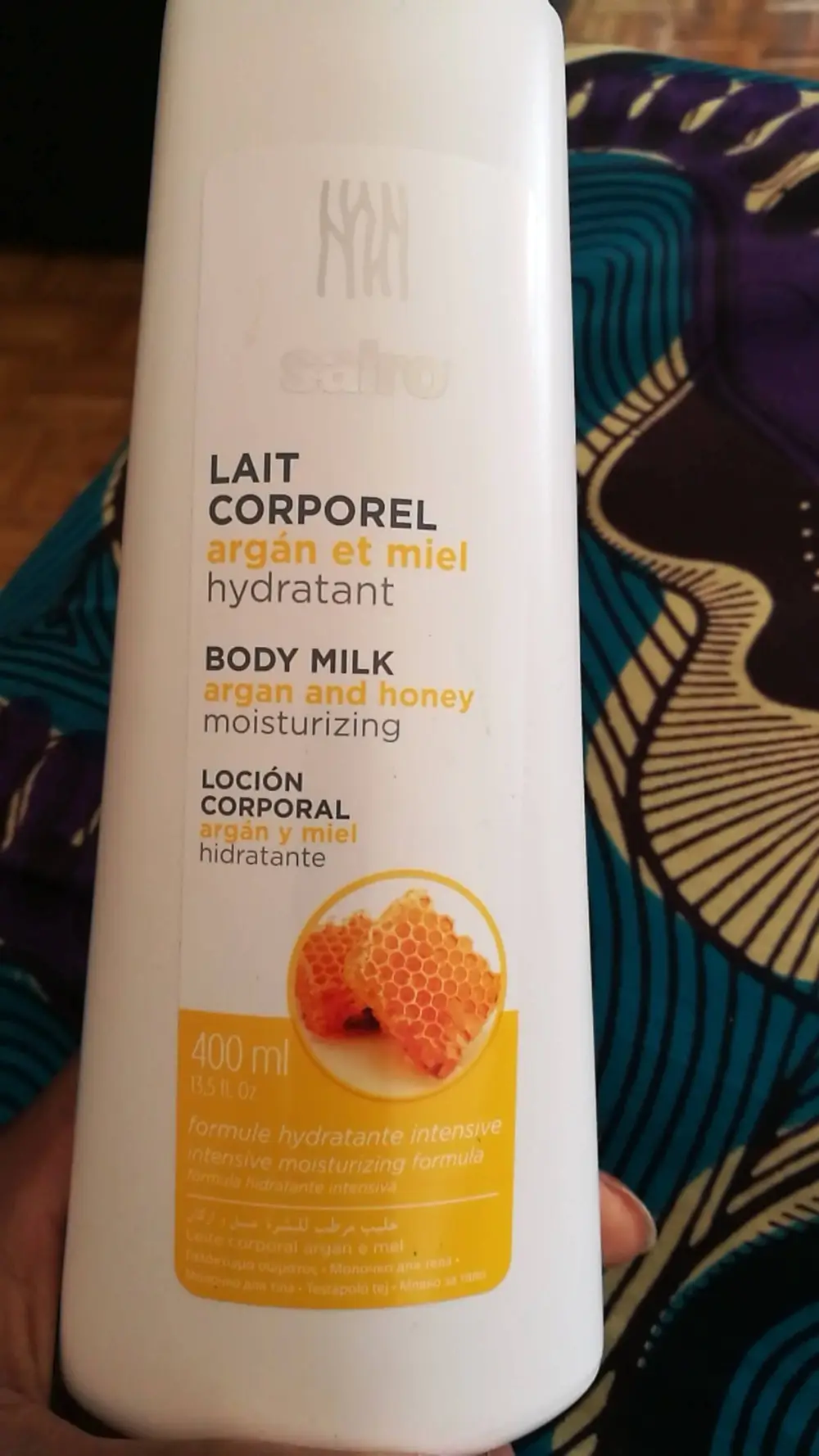SAIRO - Lait corporel hydratant argan et miel