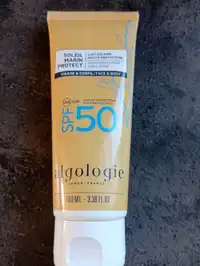 ALGOLOGIE - Soleil marin protect - Lait solaire haute protection SPF50