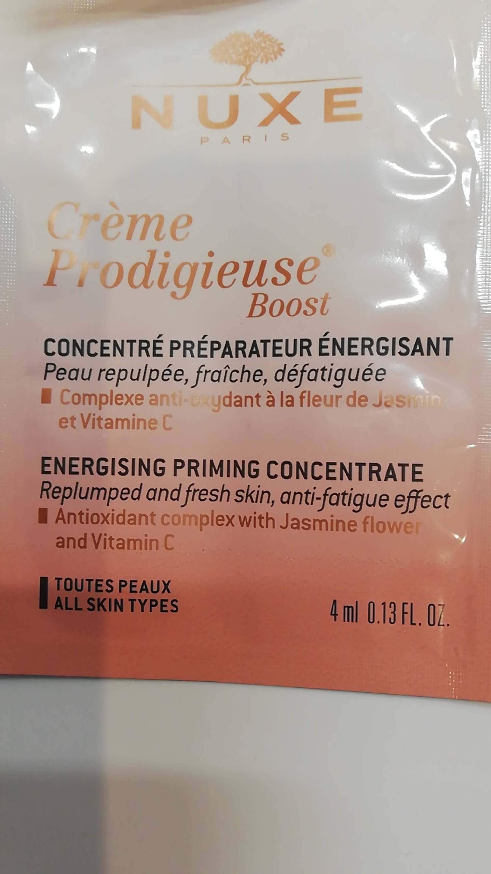 NUXE - Crème prodigieuse boost - Concentré préparateur énergisant