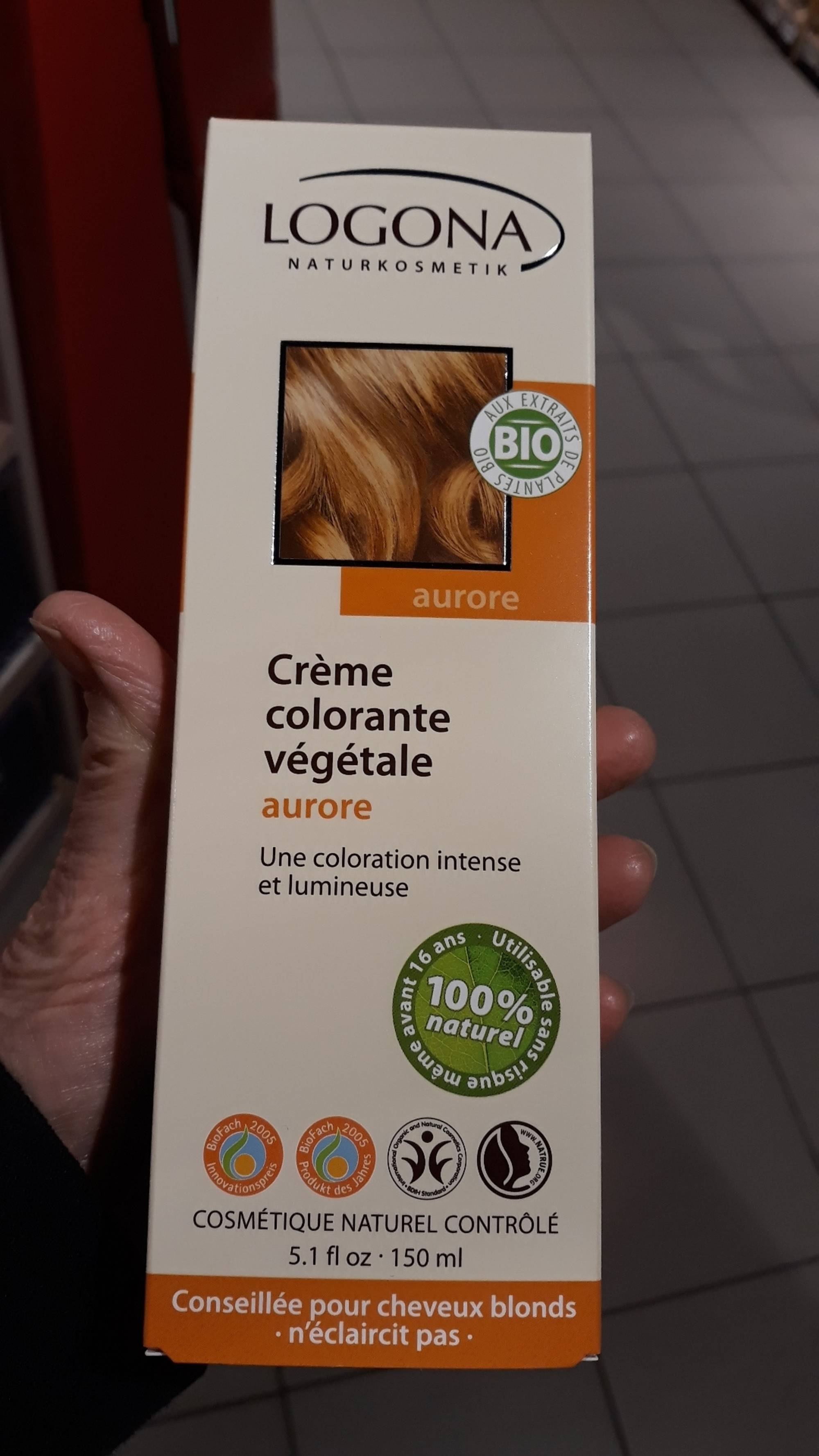 LOGONA - Crème colorante végétale aurore