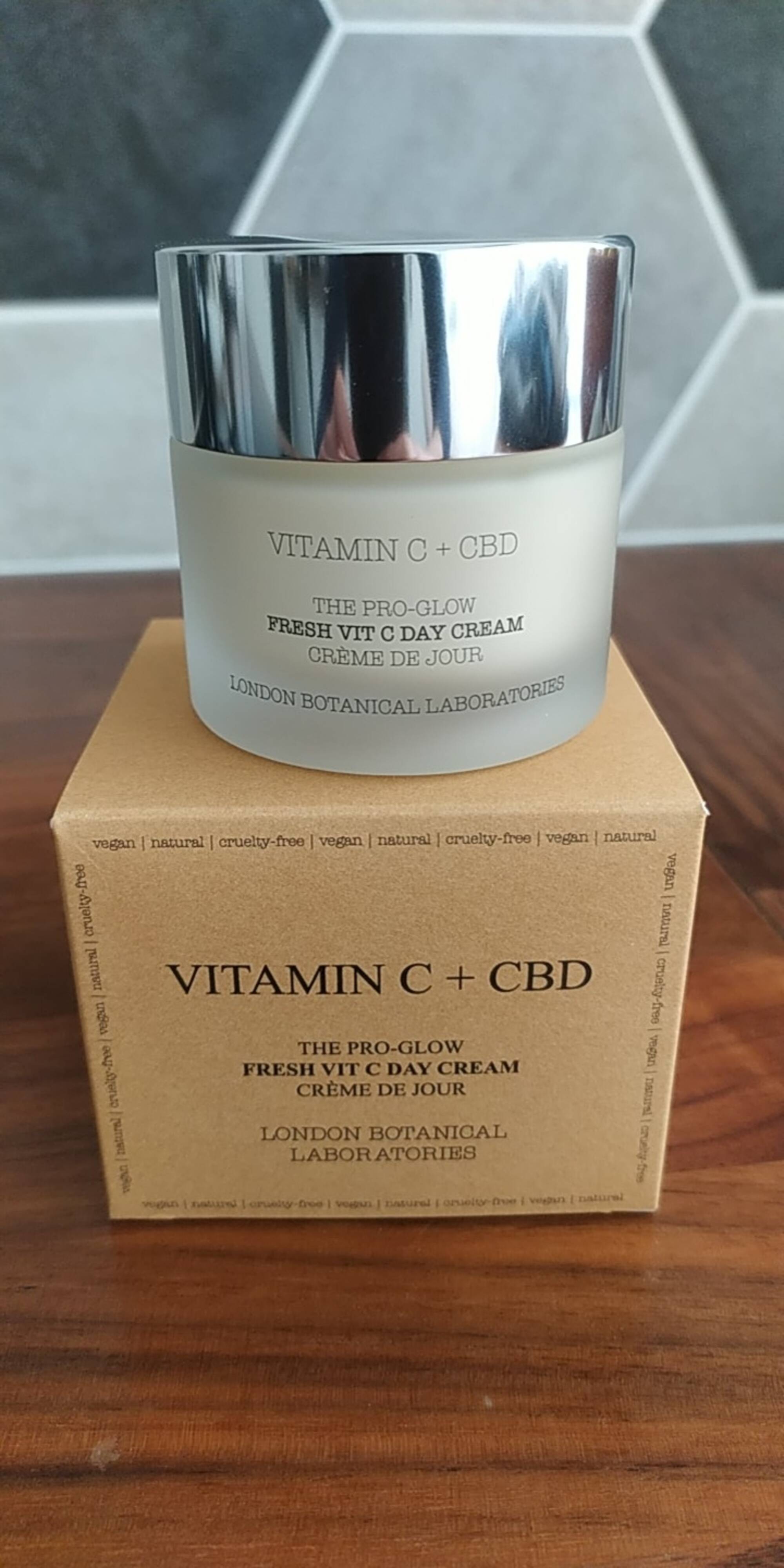 LONDON BOTANICAL LABORATORIES - Vitamin C + CBD - Crème de jour