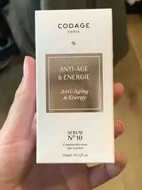 CODAGE - Anti-âge & énergie - Sérum n° 10