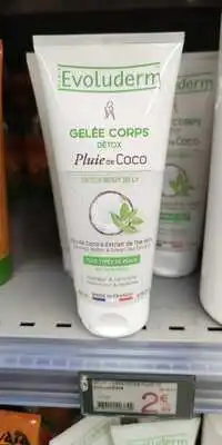 EVOLUDERM - Gelée corps détox - Pluie de coco