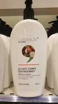 MONOPRIX - La beauté du corps - Le lait corps qui nourrit