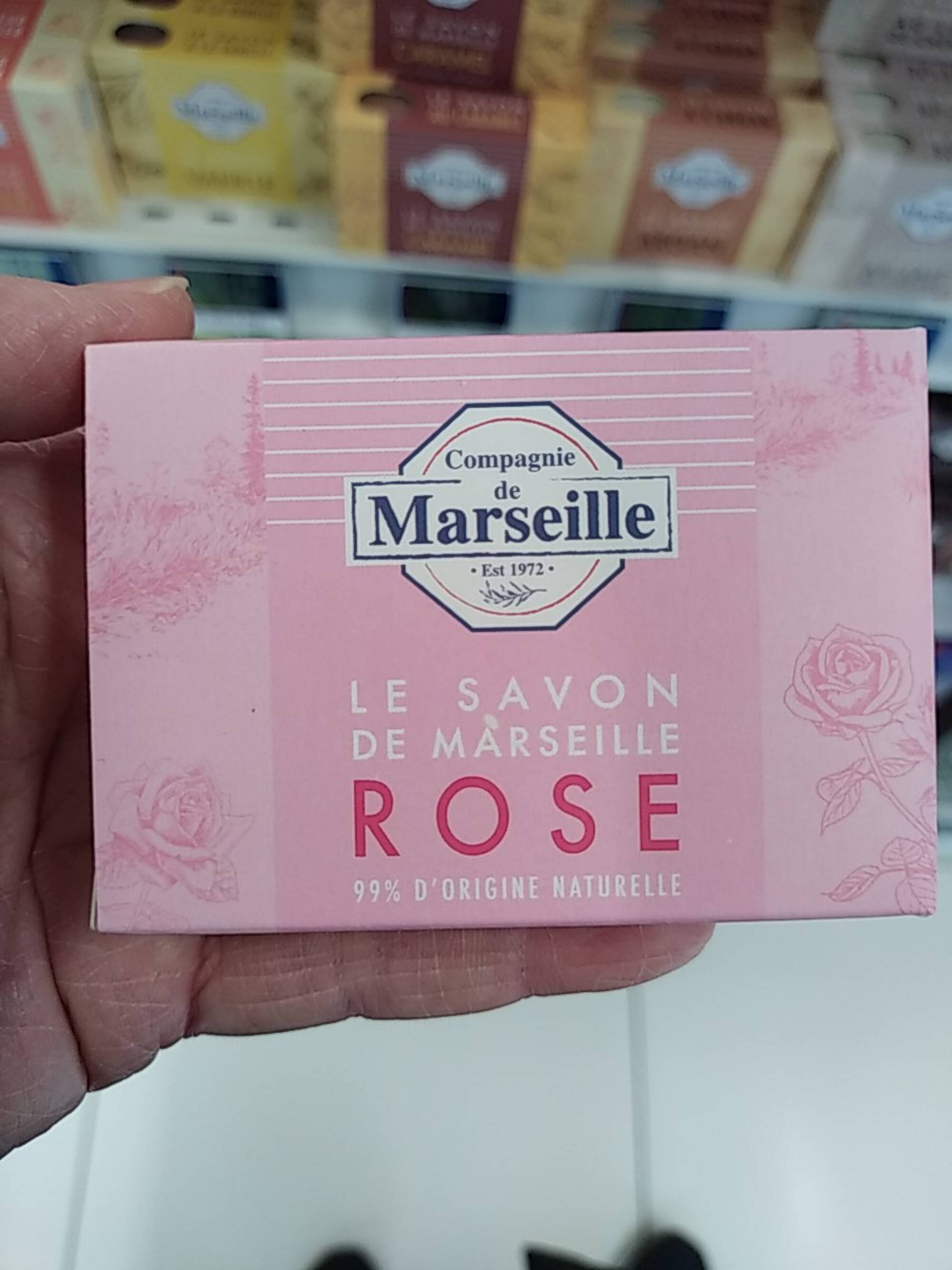 COMPAGNIE DE MARSEILLE - Rose - Le savon de Marseille 