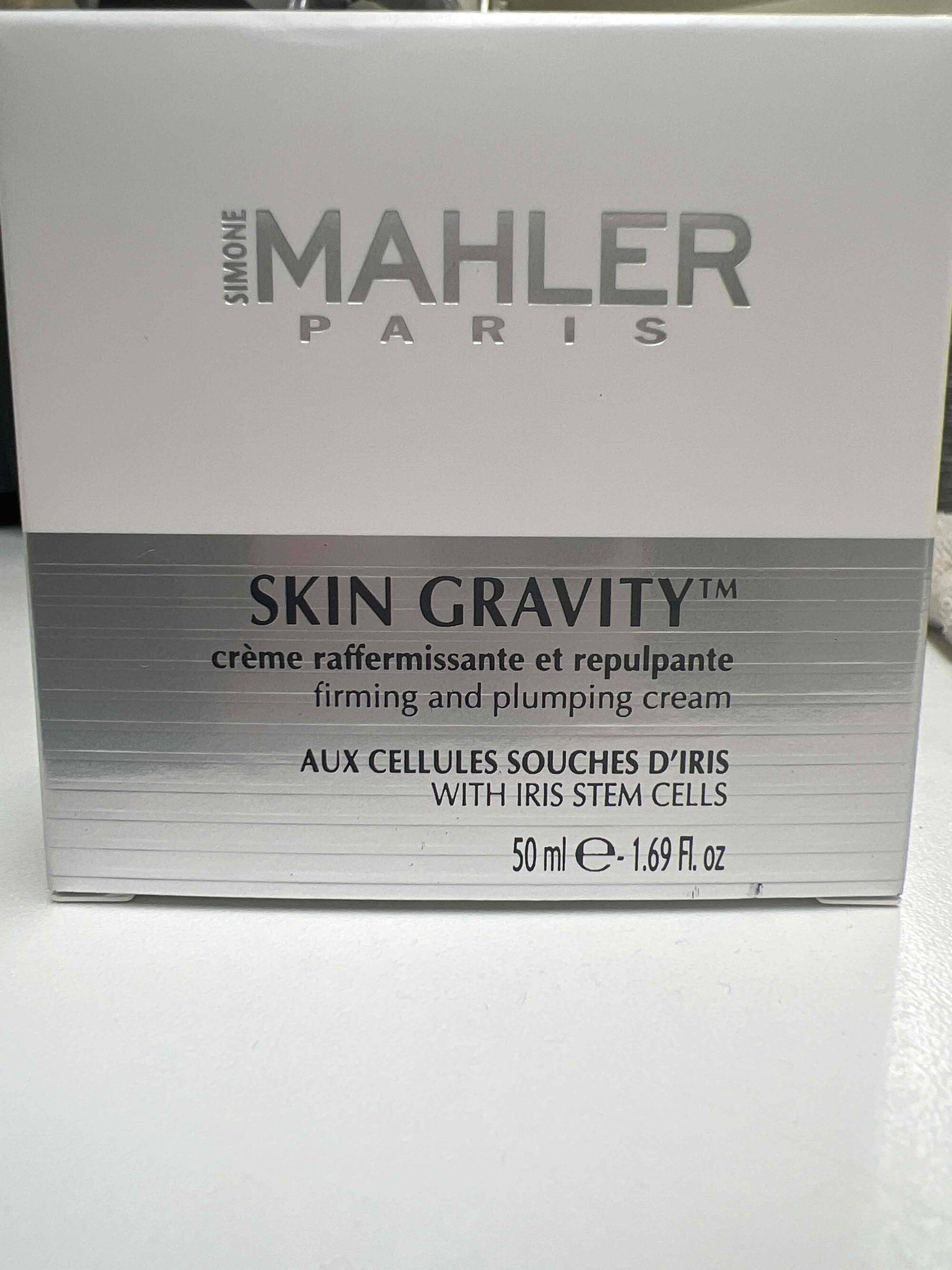 MAHLER - Skin gravity - Crème raffermissante et repulpante
