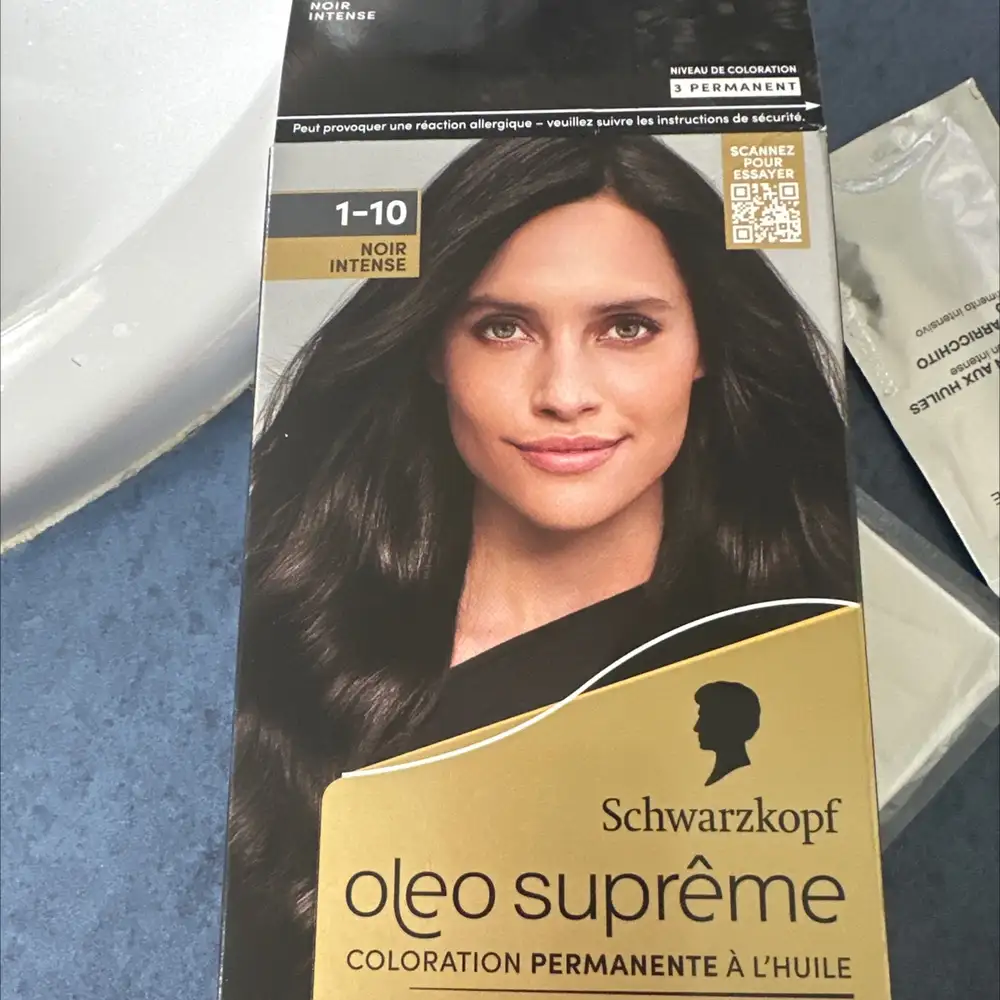 SCHWARZKOPF - Oléo suprême - Coloration 1-10 noir intense 