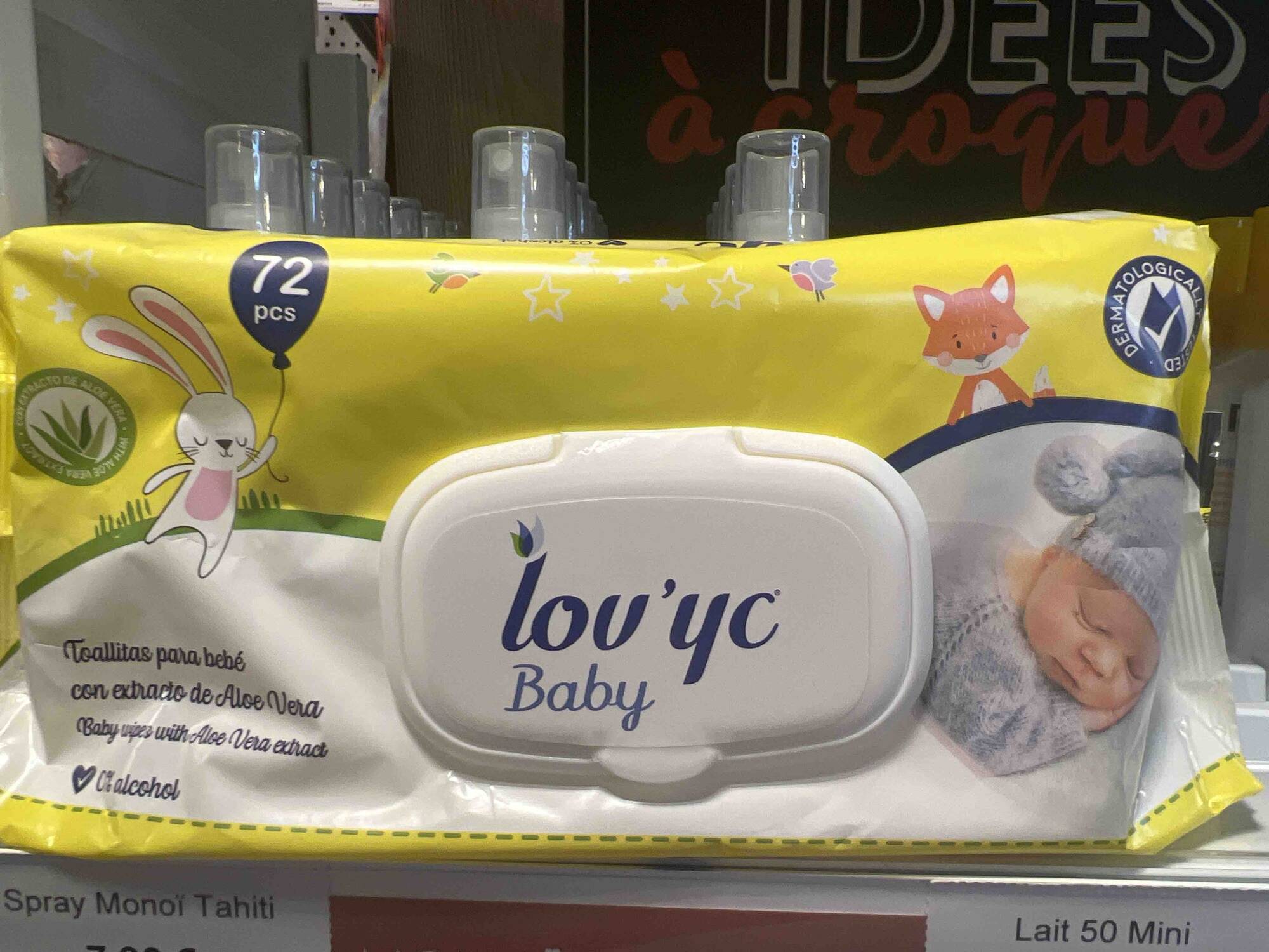 LOV'YC - Baby - Baby wipes with aloe vera extract