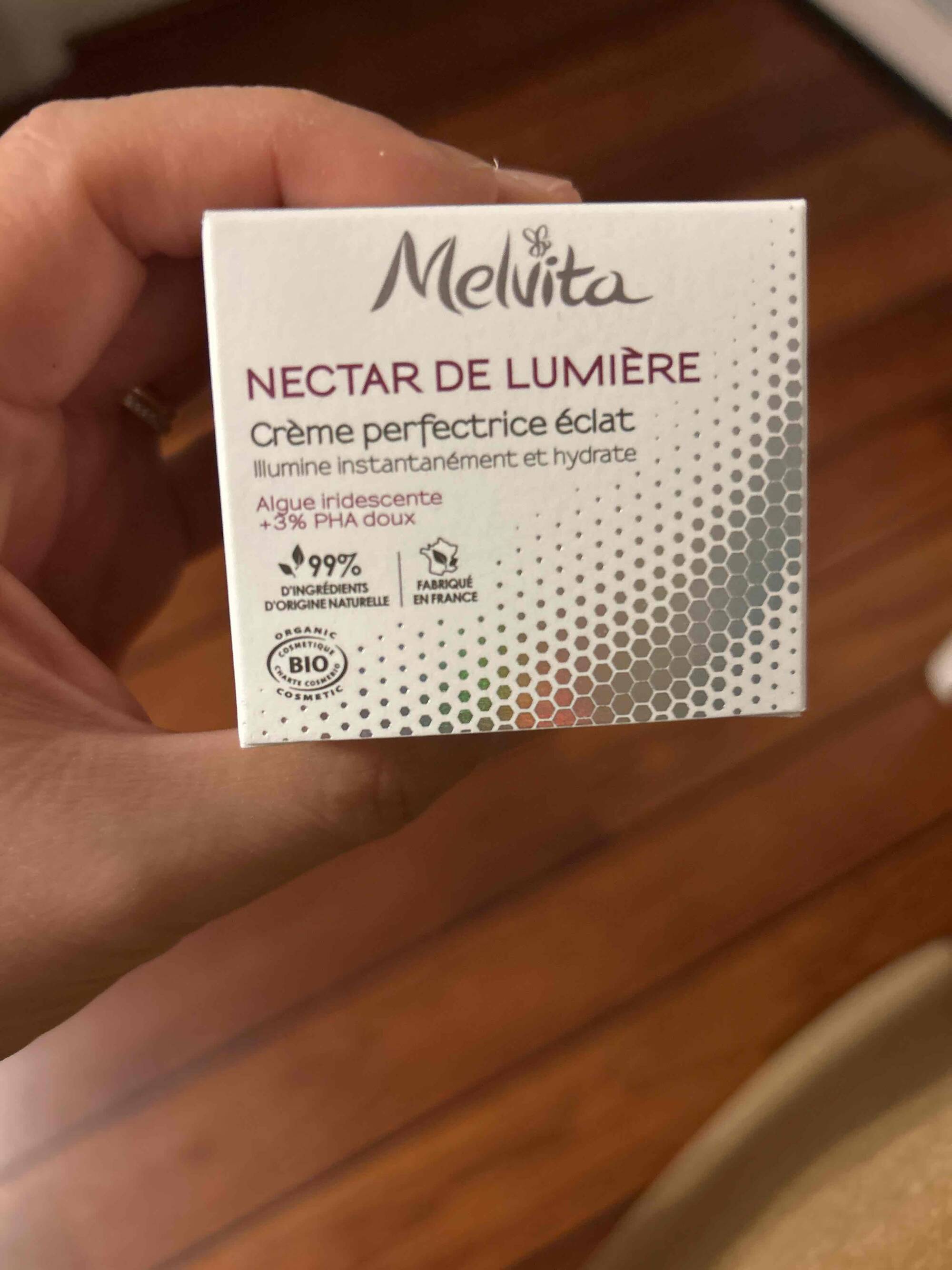 MELVITA -  Nectar de lumière - Crème perfectrice éclat