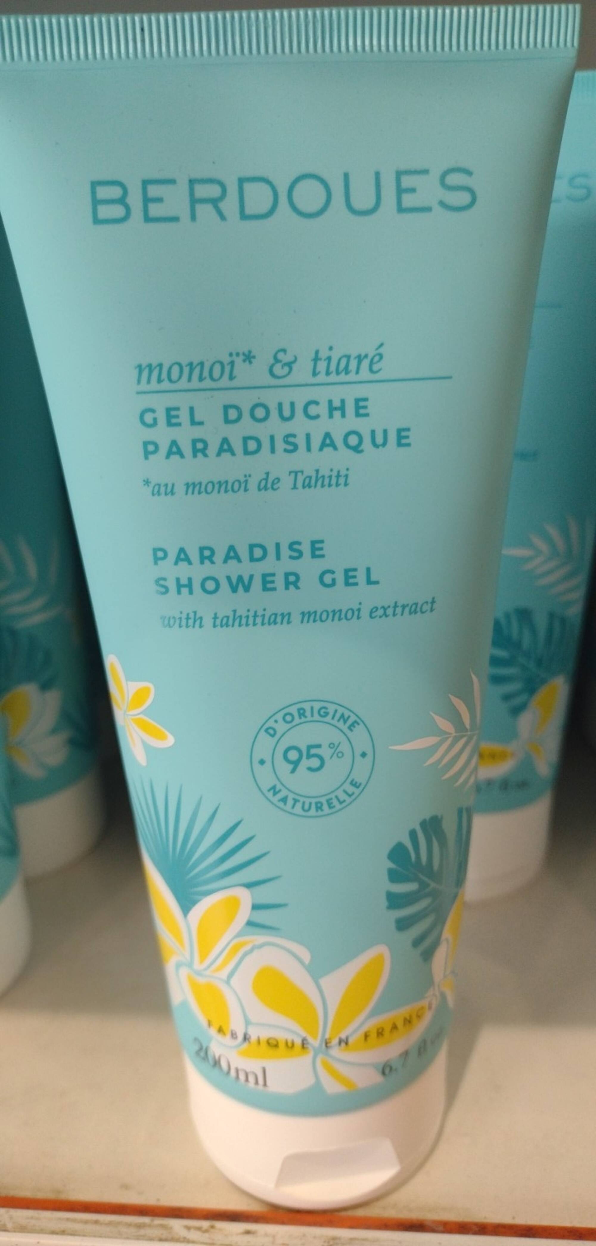 BERDOUES - Monoï & tiaré - Gel douche paradisiaque