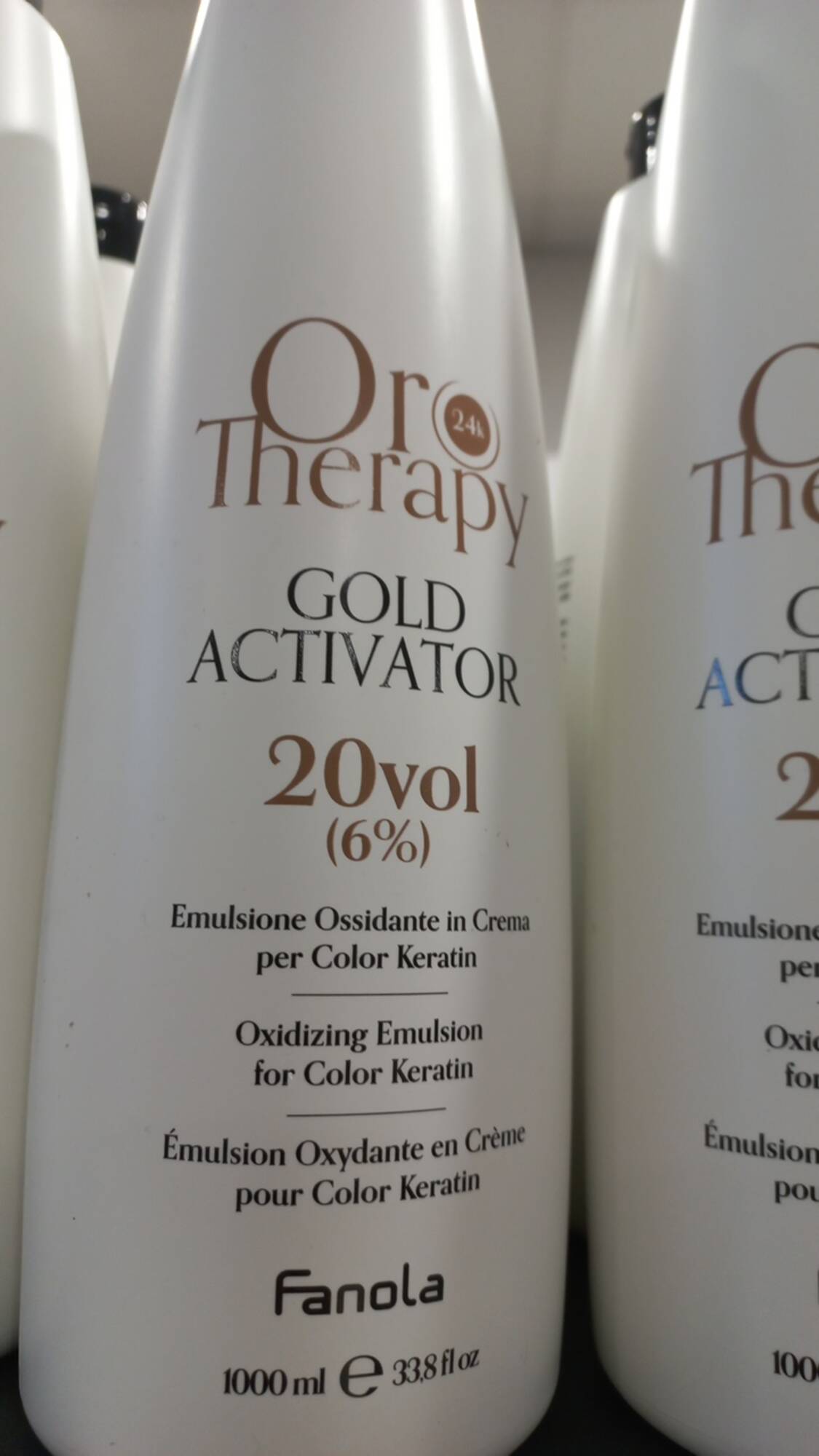 FANOLA - Or therapy - Emulsion oxydante en crème pour color keratin