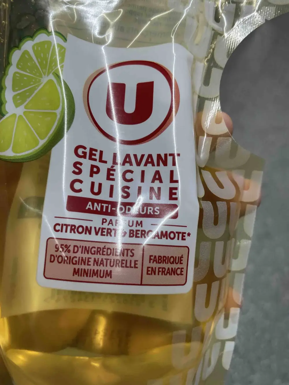 U - Anti-odeurs - Gel lavant spécial cuisine