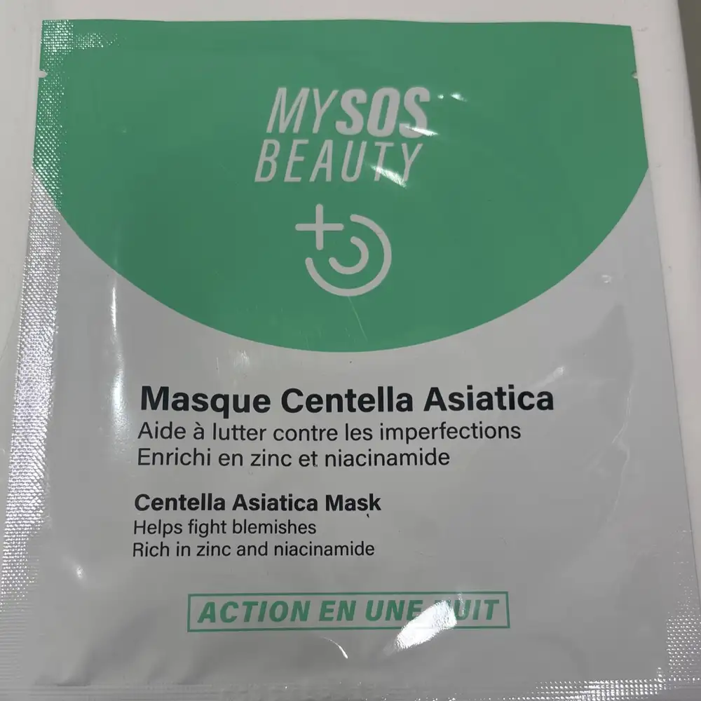 MY SOS BEAUTY - Masque centella asiatica action en une nuit