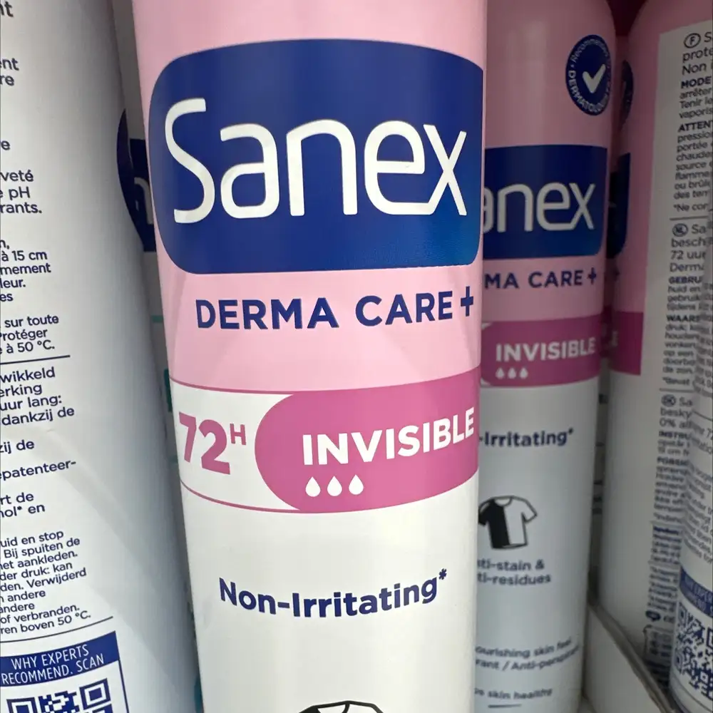 SANEX - Derma care+ invisible 72h - Déodorant