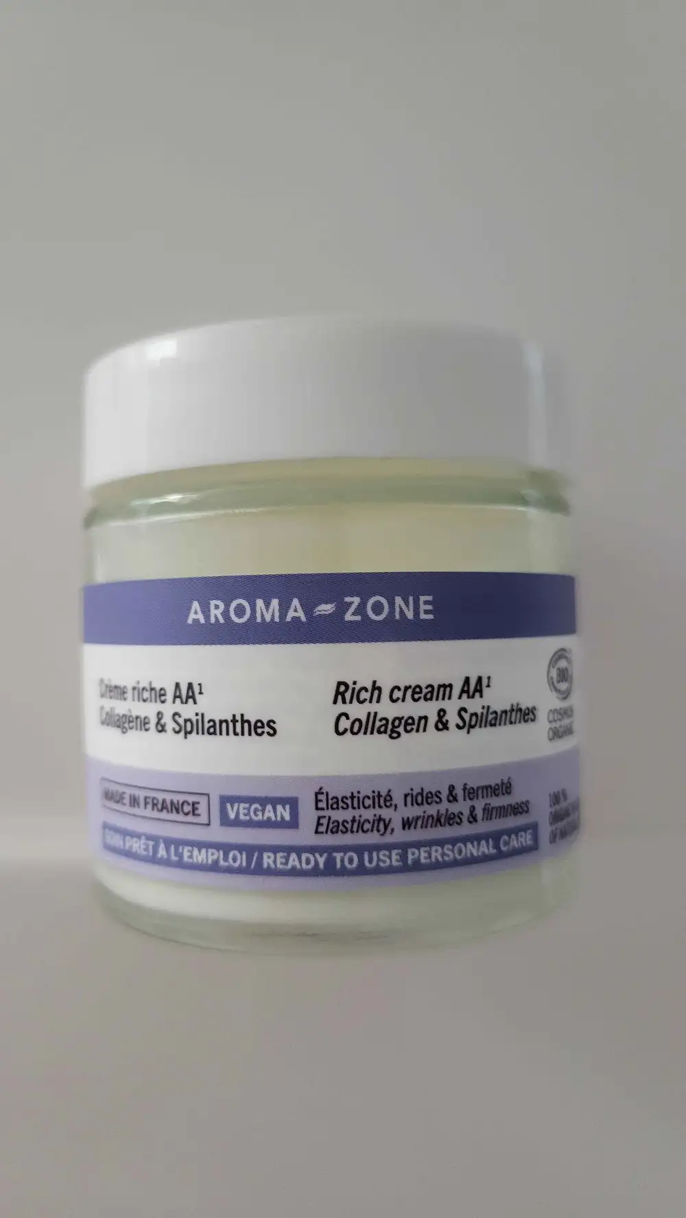 AROMA-ZONE - Crème riche AA1 collagene & spilanthes